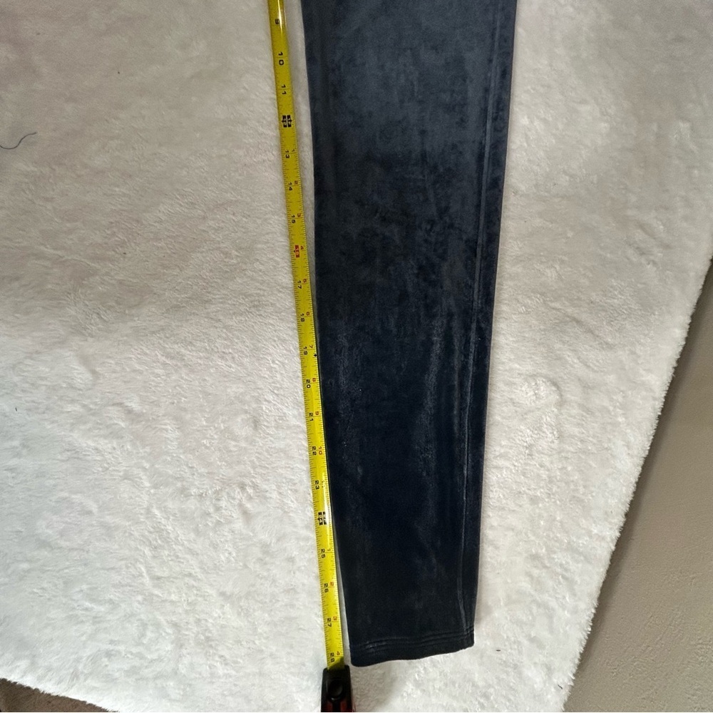SPANX Slate Blue Velvet High-Rise Leggings Size 1X - Picture 9 of 11